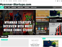 Tablet Screenshot of myanmar-startups.com